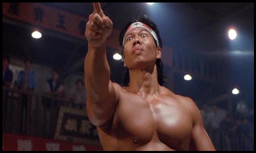 Chong Li pointing at your face, aggressively.